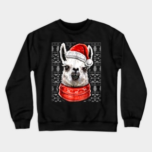 Christmas Sweater Llama Shirt Christmas Llama Gift Girl Crewneck Sweatshirt